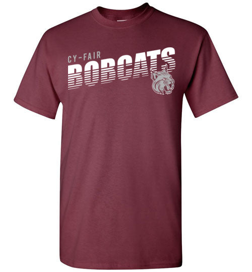 Cy-Fair High School Bobcats Maroon Unisex T-shirt 08