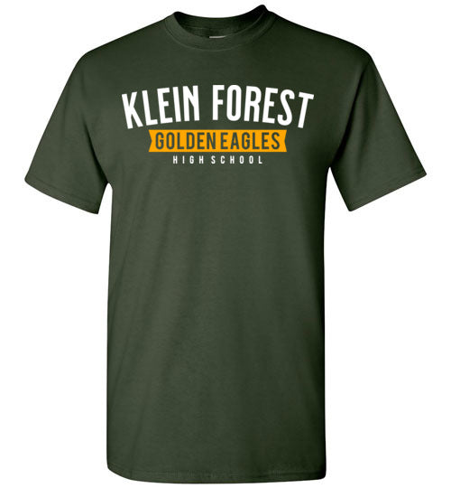 Klein Forest High School Golden Eagles Forest Green Unisex T-shirt 21