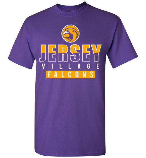 Jersey Village High School Falcons Purple Unisex T-shirt 23