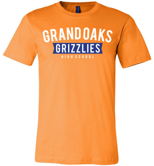 Grand Oaks Grizzlies Premium Orange T-shirt - Design 21