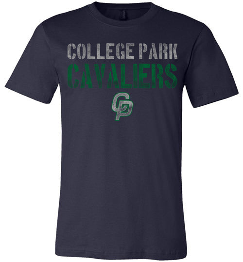 College Park Cavaliers Premium Navy T-shirt - Design 17