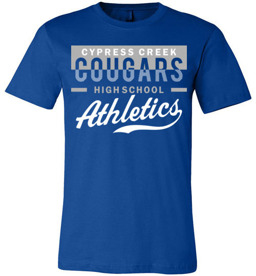 Cypress Creek Cougars Premium Royal T-shirt - Design 48