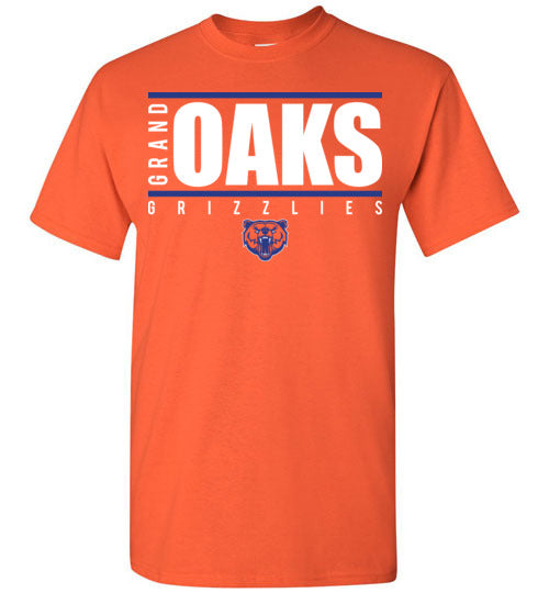 Grand Oaks High School Grizzlies Orange Unisex T-shirt 07