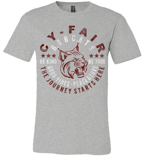 Cy-Fair Bobcats Premium Heather T-shirt - Design 16