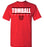 Tomball High School Cougars Red Unisex T-shirt 07