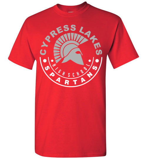Cypress Lakes High School Spartans Red Unisex T-shirt 19