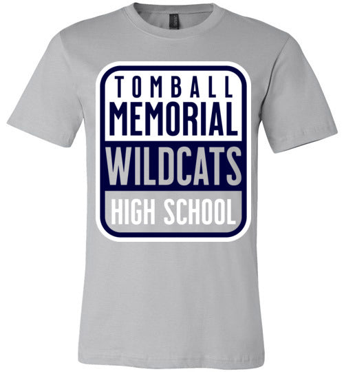 Tomball Memorial Wildcats Premium Silver T-shirt - Design 01