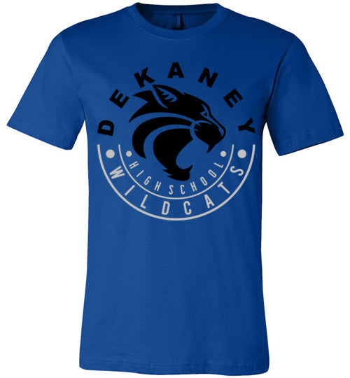 Dekaney Wildcats Premium Royal Blue T-shirt - Design 19