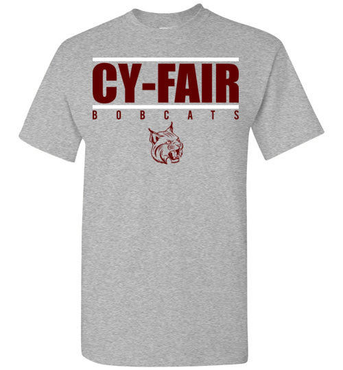 Cy-Fair High School Bobcats Sports Grey Unisex T-shirt 07