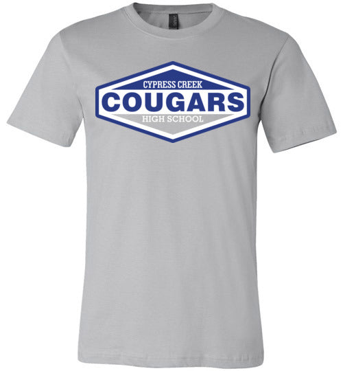 Cypress Creek Cougars Premium Silver T-shirt - Design 09