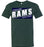 Cypress Ridge Rams Premium Forest Green T-shirt - Design 84