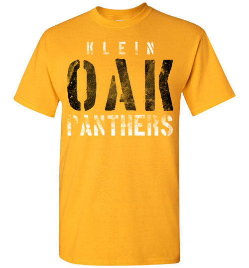 Klein Oak Panthers - Design 17 - Gold Unisex T-shirt