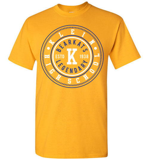 Klein Bearkats - Design 26 - Gold Unisex T-shirt