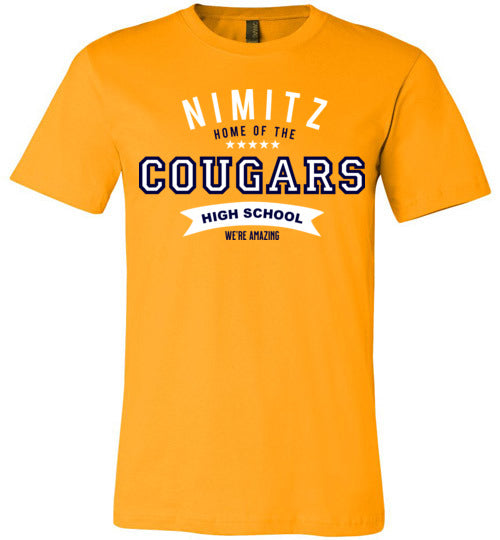 Nimitz Cougars Premium Gold T-shirt - Design 96