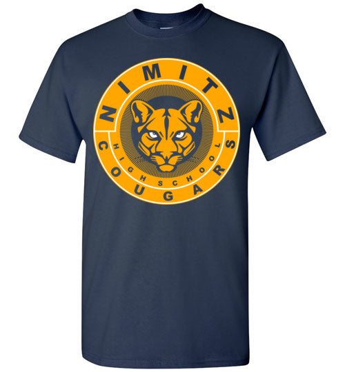 Nimitz High School Cougars Navy Unisex T-shirt 02