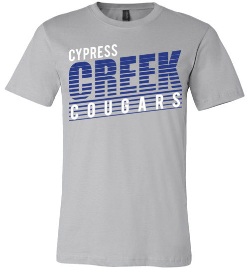 Cypress Creek Cougars Premium Silver T-shirt - Design 32