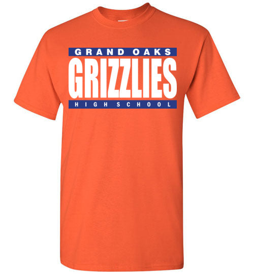 Grand Oaks High School Grizzlies Orange Unisex T-shirt 98