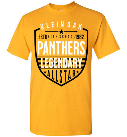 Klein Oak High School Panthers Gold Unisex T-shirt 62