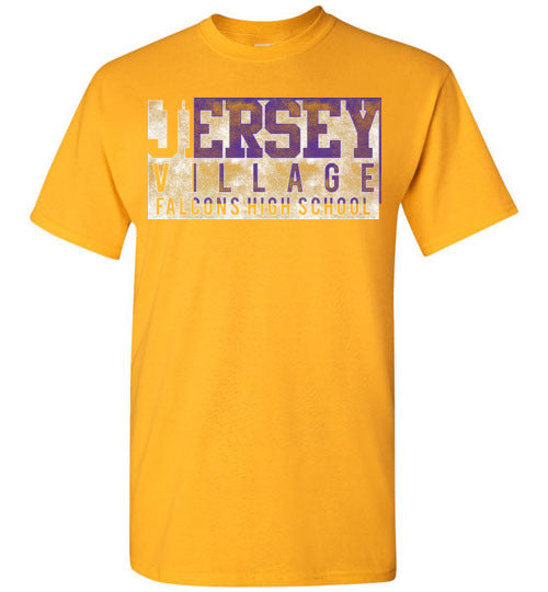 Jersey Village High School Falcons Gold Unisex T-shirt 22