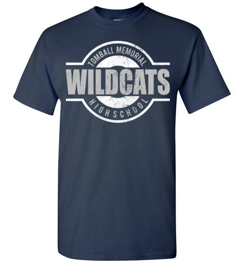Tomball Memorial High School Wildcats Navy Unisex T-shirt 11