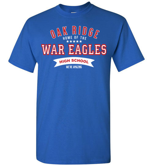 Oak Ridge High School War Eagles Royal Blue Unisex T-shirt 96