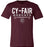 Cy-Fair Bobcats Premium Maroon T-shirt - Design 03