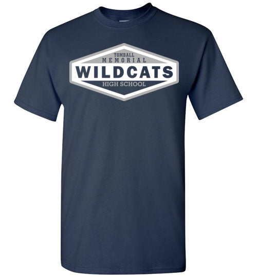 Tomball Memorial High School Wildcats Navy Unisex T-shirt 09