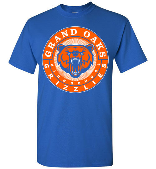 Grand Oaks High School Grizzlies Royal Blue Unisex T-shirt 02