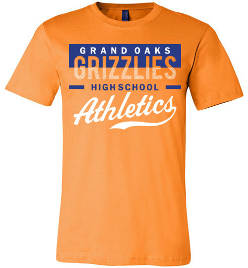 Grand Oaks Grizzlies Premium Orange T-shirt - Design 48