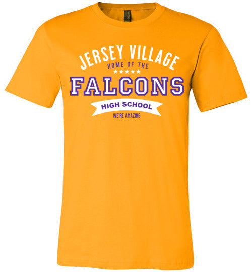 Jersey Village Falcons Premium Gold T-shirt - Design 96