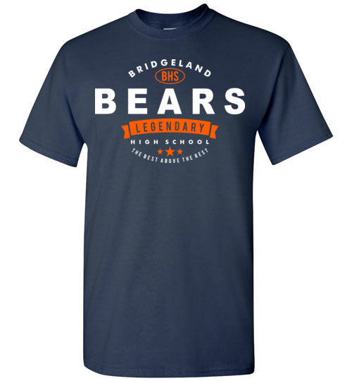 Bridgeland High School Bears Navy Unisex T-shirt 44