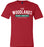 The Woodlands Highlanders Premium Red T-shirt - Design 21