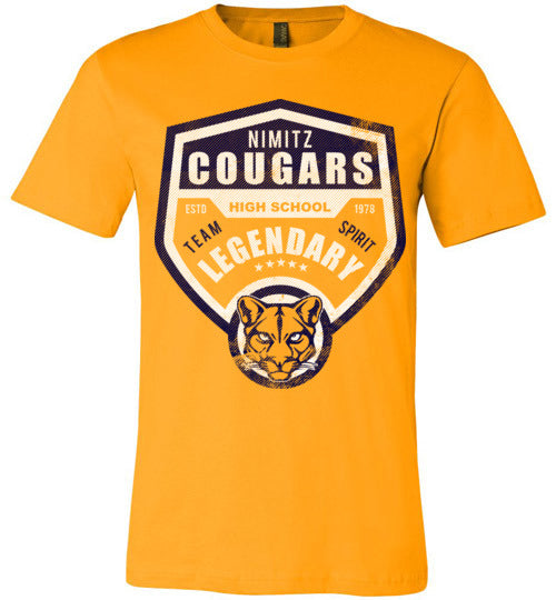 Nimitz Cougars Premium Gold T-shirt - Design 14