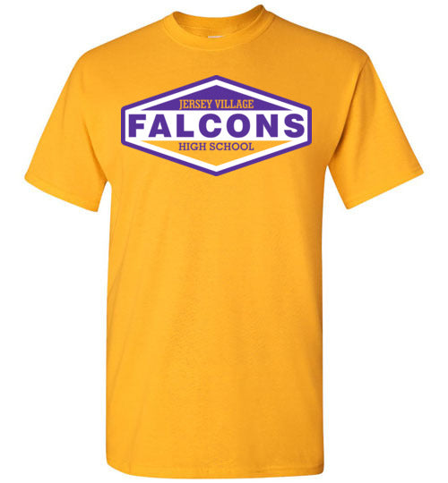 Jersey Village High School Falcons Gold Unisex T-shirt 09