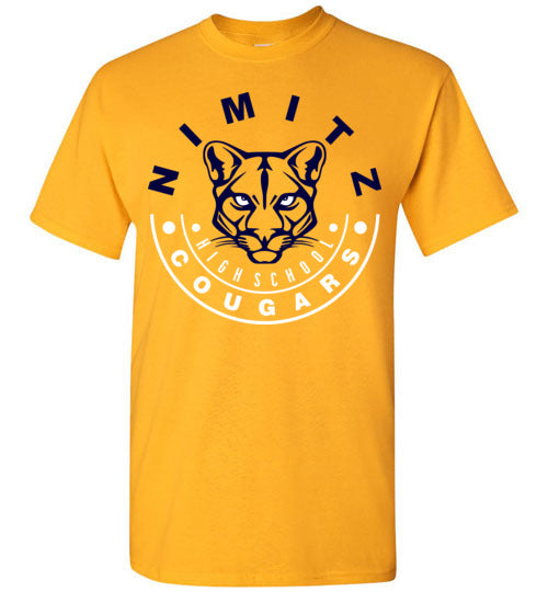 Nimitz High School Cougars Gold Unisex T-shirt 19