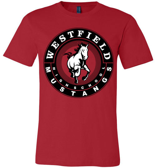 Westfield Mustangs Premium Red T-shirt - Design 02