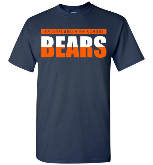 Bridgeland High School Bears Navy Unisex T-shirt 25