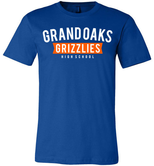 Grand Oaks Grizzlies Premium Royal T-shirt - Design 21