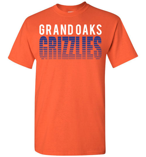 Grand Oaks High School Grizzlies Orange Unisex T-shirt 24