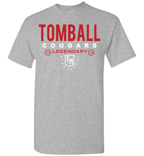 Tomball High School Cougars Sports Grey Unisex T-shirt 03