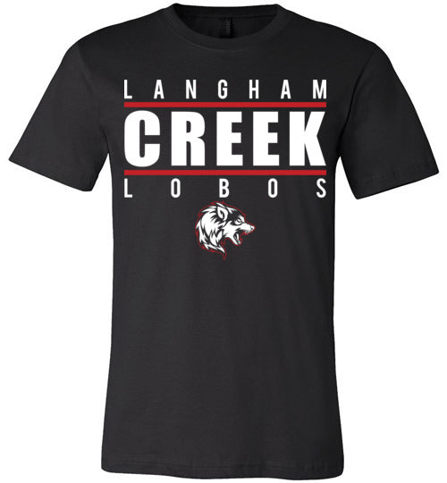 Langham Creek Lobos Premium Black T-shirt - Design 07