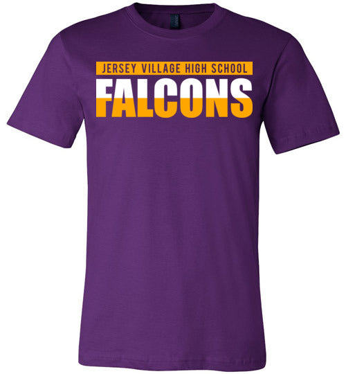 Jersey Village Falcons Premium Purple T-shirt - Design 25