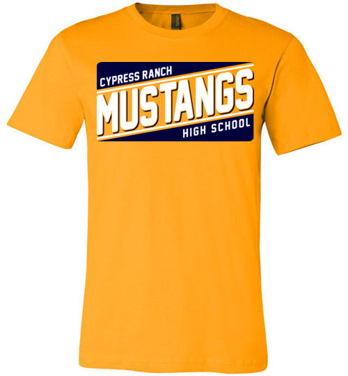 Cypress Ranch Mustangs Premium Gold T-shirt - Design 84