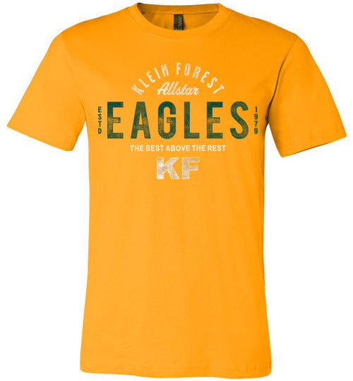 Klein Forest Golden Eagles Premium Gold T-shirt - Design 40