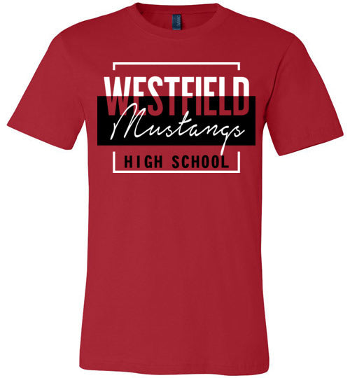 Westfield Mustangs Premium Red T-shirt - Design 05