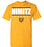 Nimitz High School Cougars Gold Unisex T-shirt 07