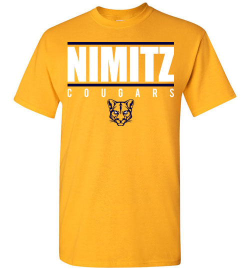 Nimitz High School Cougars Gold Unisex T-shirt 07