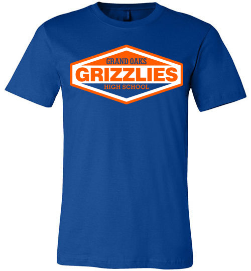 Grand Oaks Grizzlies Premium Royal T-shirt - Design 07