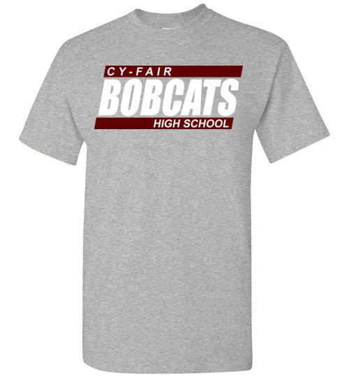 Cy-Fair High School Bobcats Sports Grey Unisex T-shirt 72