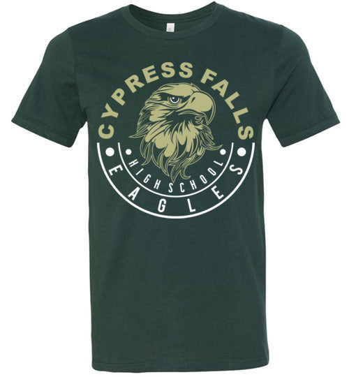 Cypress Falls Eagles Premium Forest Green T-shirt - Design 19